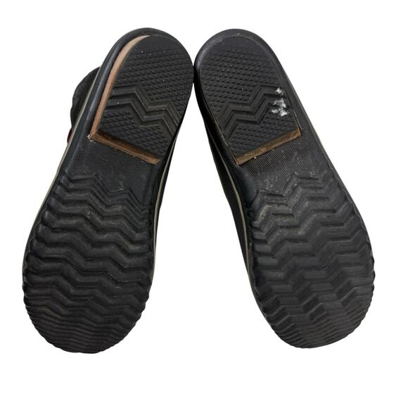 Sorel Slimpack II Lace Winter Duck Boots Black Leather‎ Rubber Womens Size 7.5 - Picture 8 of 11